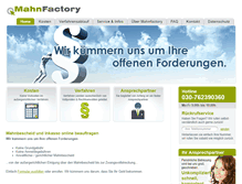 Tablet Screenshot of mahnfactory.de